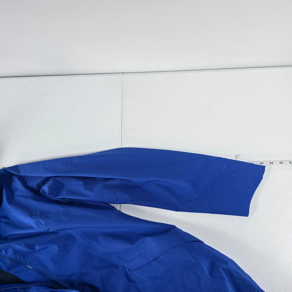 Patagonia H2No Parka Jacket Arborist Trench Coat Blue Womens L 27176FA13 - Picture 10 of 11